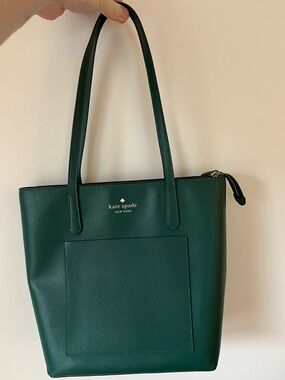 RARE Dark Green Kate Spade Tote